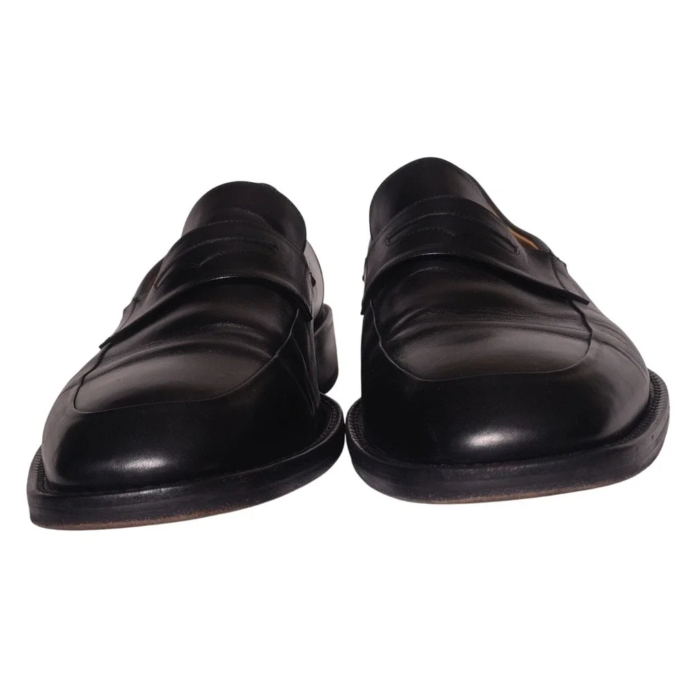 Cole Haan Collection Mens Black Leather Loafers Italy 10.5 W C02992